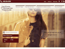 Tablet Screenshot of losgatosvisioncare.com